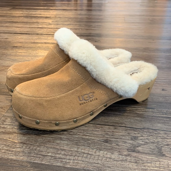 ugg sheepskin clogs